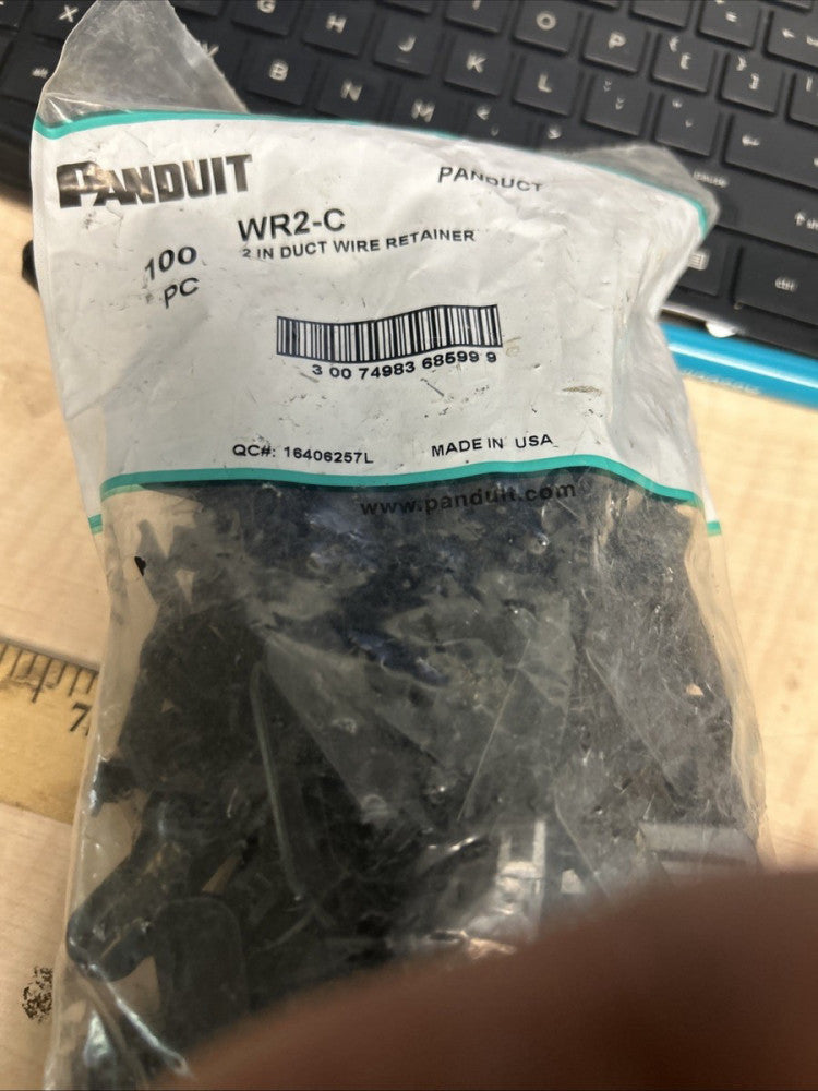 Panduit WR2-C Bag of 100 Type G Wiring Duct Wire Retainers 1213