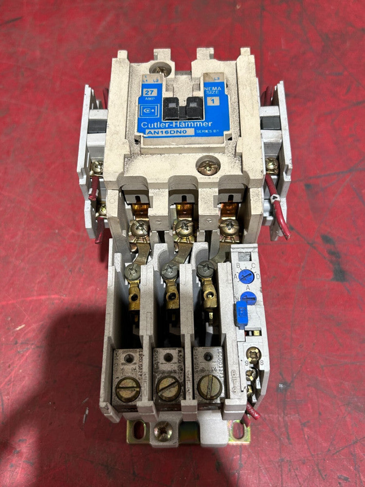 USED CUTLER HAMMER CONTACT RELAY STARTER AN16DN0