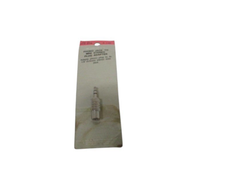 ARCHER 274-378 PHONO JACK TO MINI STEREO PLUG ADAPTER NSMP