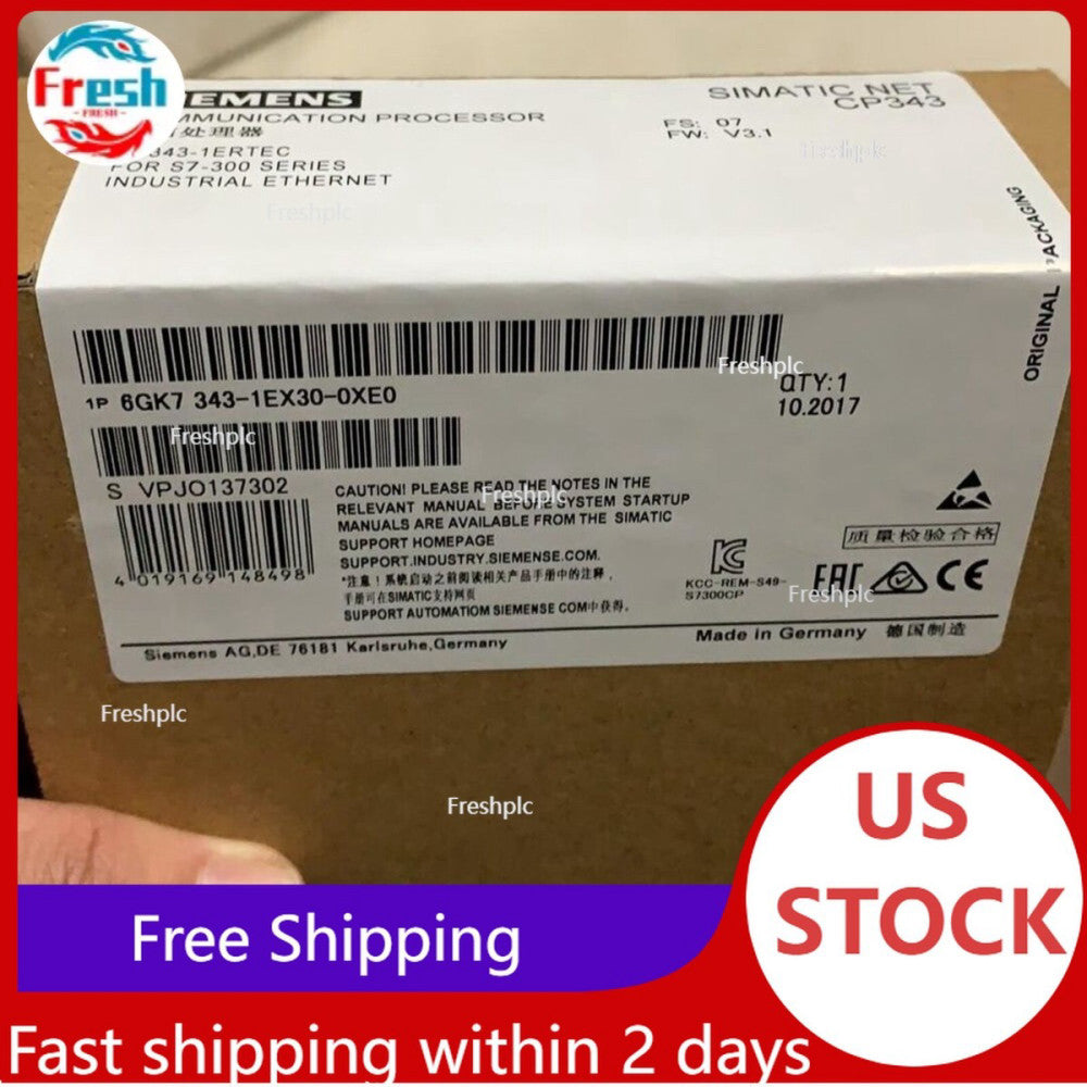 6GK7343-1EX30-0XE0 1PCS NEW SIEMENS PLC Module 6GK7 343-1EX30-0XE0 Fast delivery