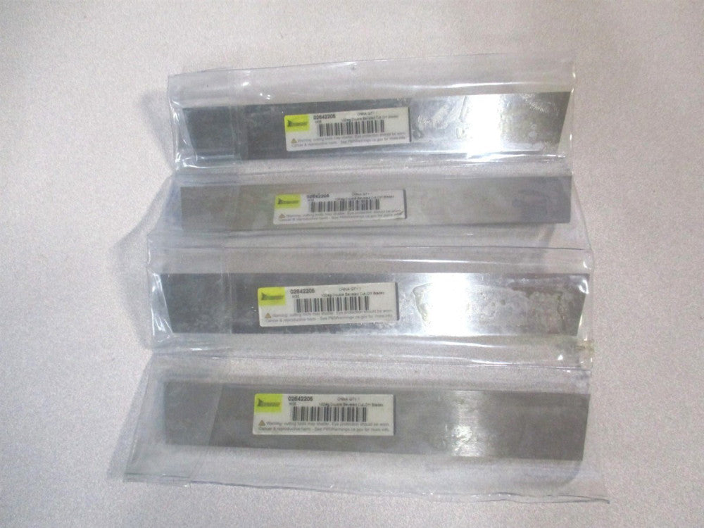 (461-2005) 1/8″ x 7/8″ x 6″ OAL Cobalt Beveled Cutoff Blade - Lot of 4
