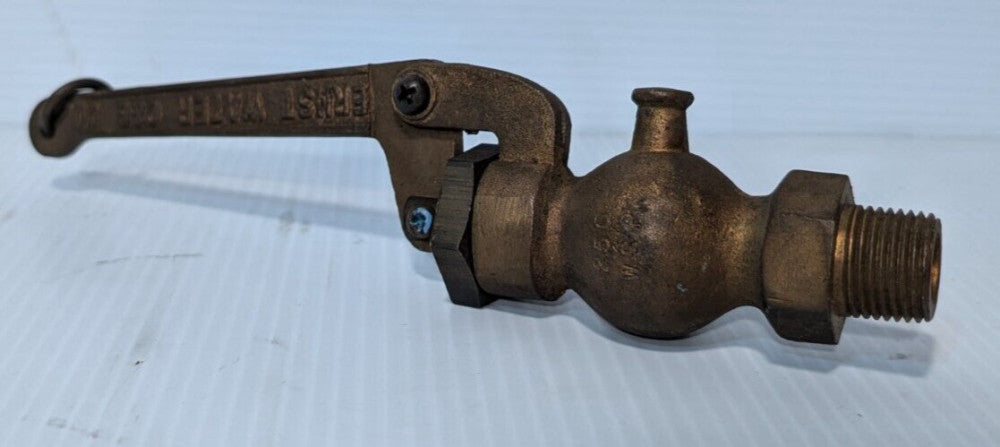 Ernst Water C&G Co. Industrial Machine Age Steampunk Brass Steam Valve Drain