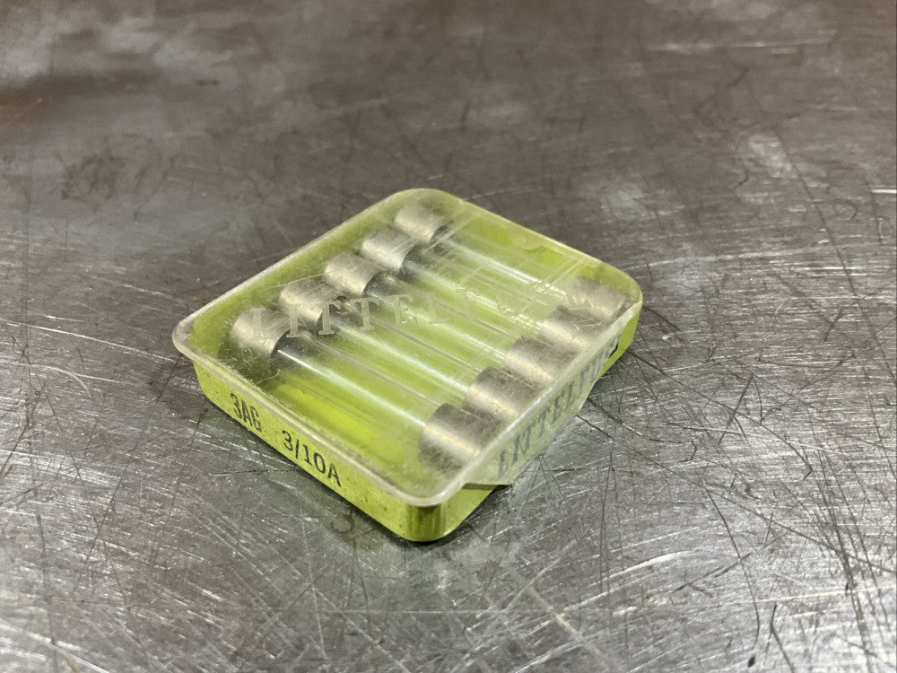PACK OF 5 LITTELFUSE 3AG 3/10A FUSES Nos Surplus