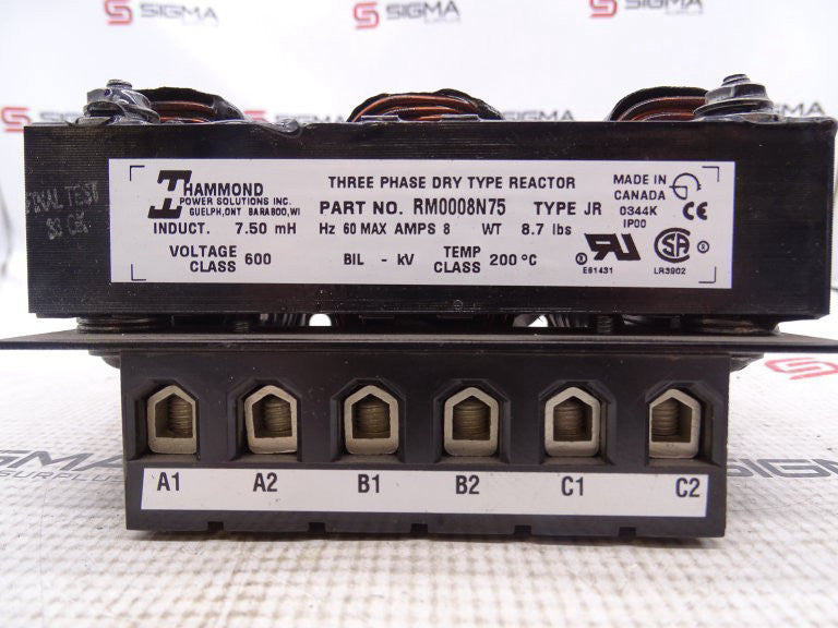 HAMMOND MANUFACTURING RM0008N75 LINE REACTOR