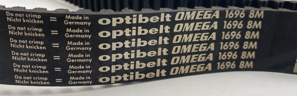 Optibelt 1696 8M Timing Belt Pulley, 8mm Pitch, 30mm Width, 1696mm Length 