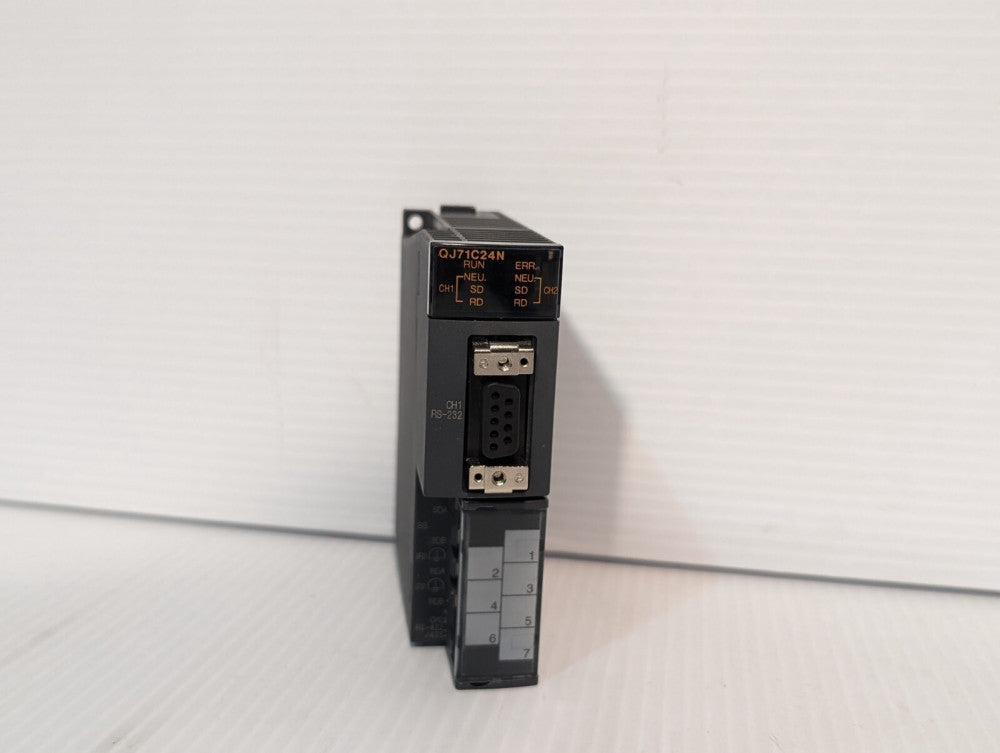 Mitsubishi QJ71C24N Serial Communications Module, RS-232, RS-422/485 - Free Ship