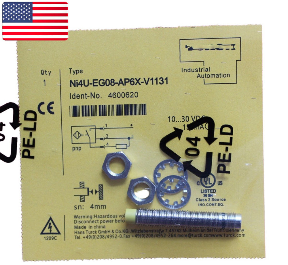 New for Turck Ni4U-EG08-AP6X-V1131 Inductive Proximity Switch Sensor - US Stock