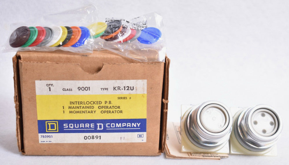 Square D Interlocked Push Button Switches Type KR-12U