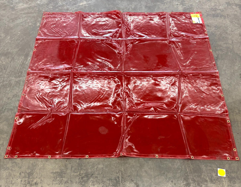 TILLMAN 603R66 RED WELDING CURTAIN 6'X6'