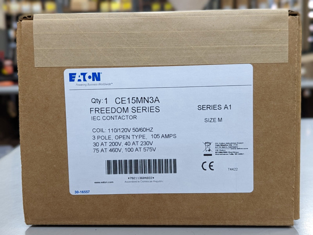 Eaton CE15MN3A 3P 120V 105A Contactor New In Box USA