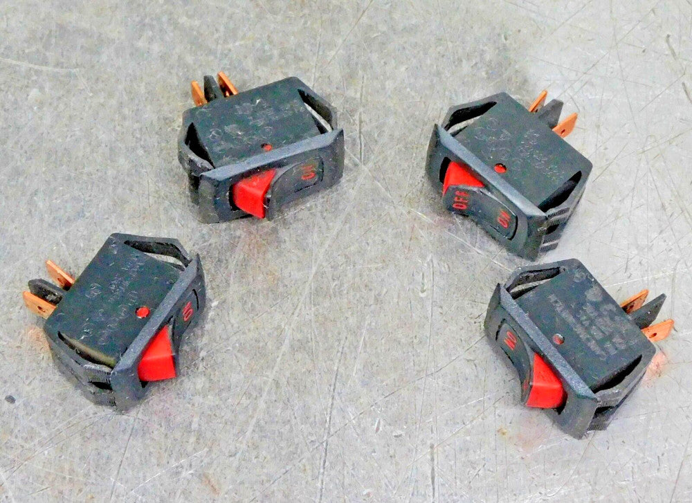 Carling RA901/911 Panel Mount Snap-In Rocker Switch 16A 125VAC Lot of Four (4)