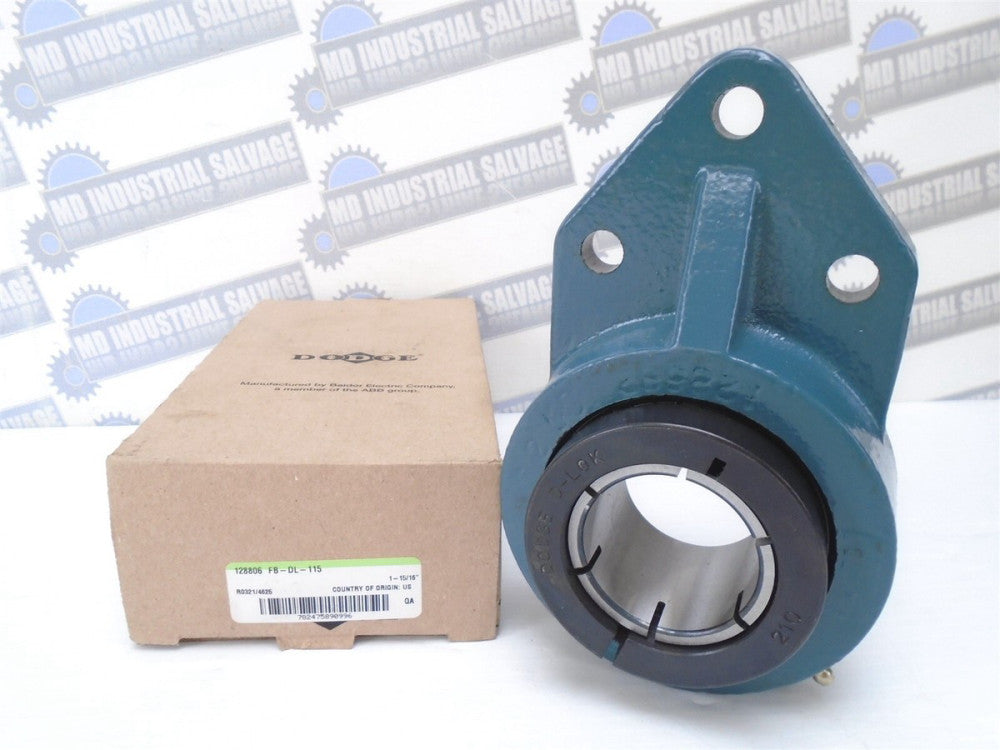 DODGE - FB-DL-115 - 1-15/16 - 3-BOLT BRACKET MOUNT - FLANGE BEARING - 128806 