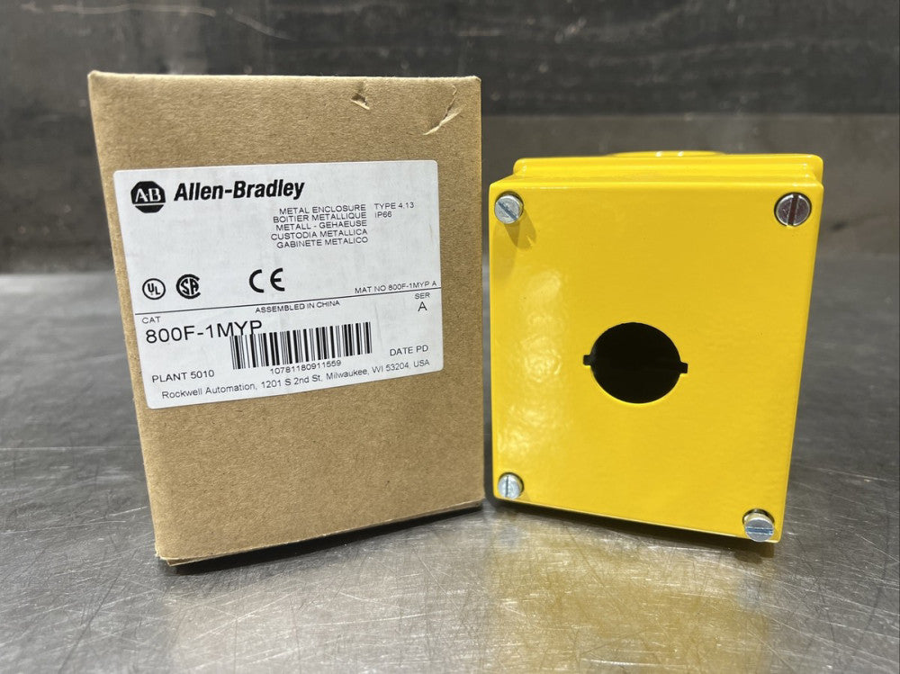Allen Bradley 800F-1MYP Metal Enclosure Nos Surplus