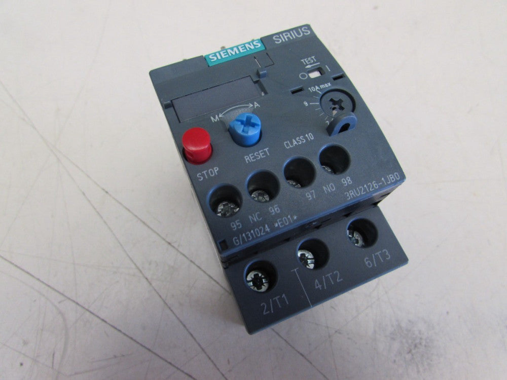 SIEMENS SIRIUS 3RU2126-1JB0 7-10FLA 600V OVERLOAD MODULE NICE USED TAKEOUT 