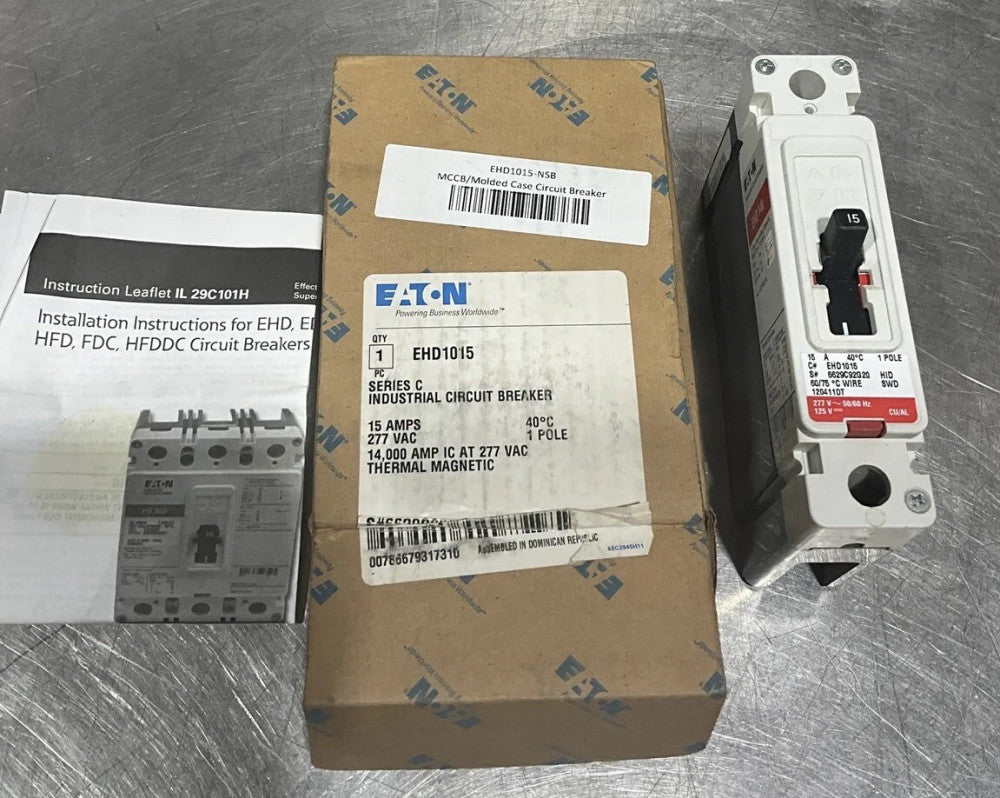 Eaton EHD1015 NSB Molded Case Circuit Breaker 15a Amp Nos Surplus