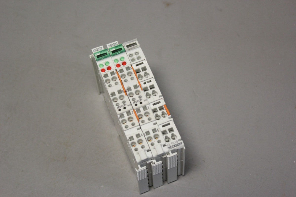 LOT OF 3 BECKHOFF I/O MODULES  KS3022 & KL9010