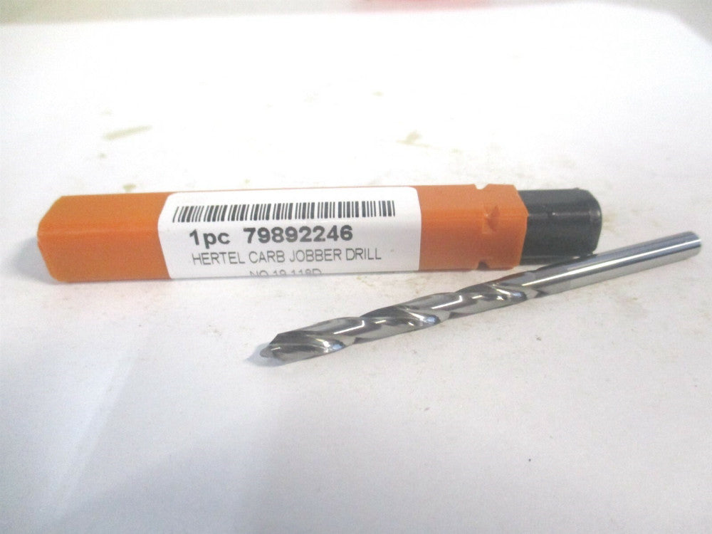 (79892246) #19 1-5/8 x 2-3/4" OAL 118° Solid Carbide Regular Spiral Jobber Drill