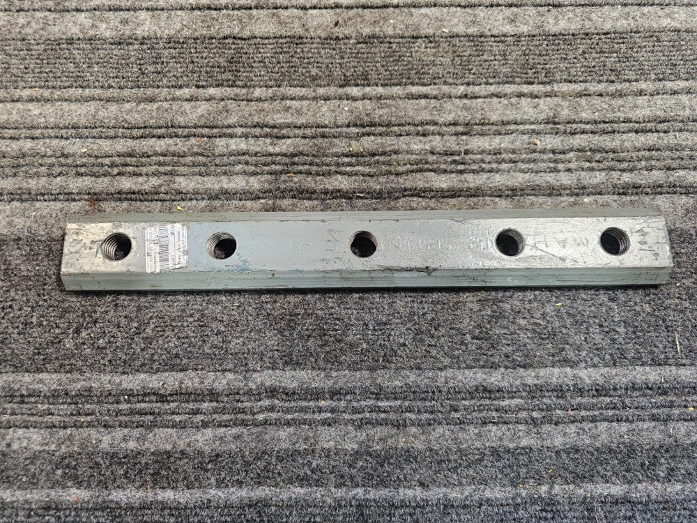 (QTY 3) 3/8" Connecting Plate Drill-F 14 1/2" Long CSF.F35 2" Wide, Gray