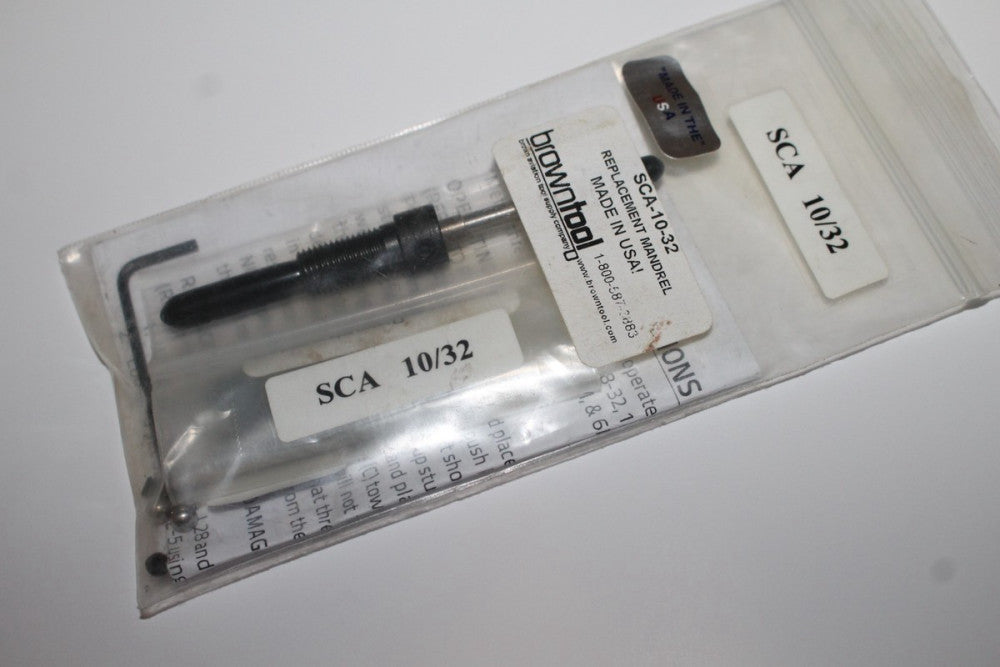 Browntool Replacement Mandrel SCA-10-32 10/32 NEW!