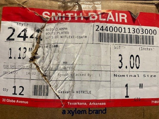 (12 Pack) Smith Blair Full Circle® 1 x 3 in. Stainless Steel Repair Clamp