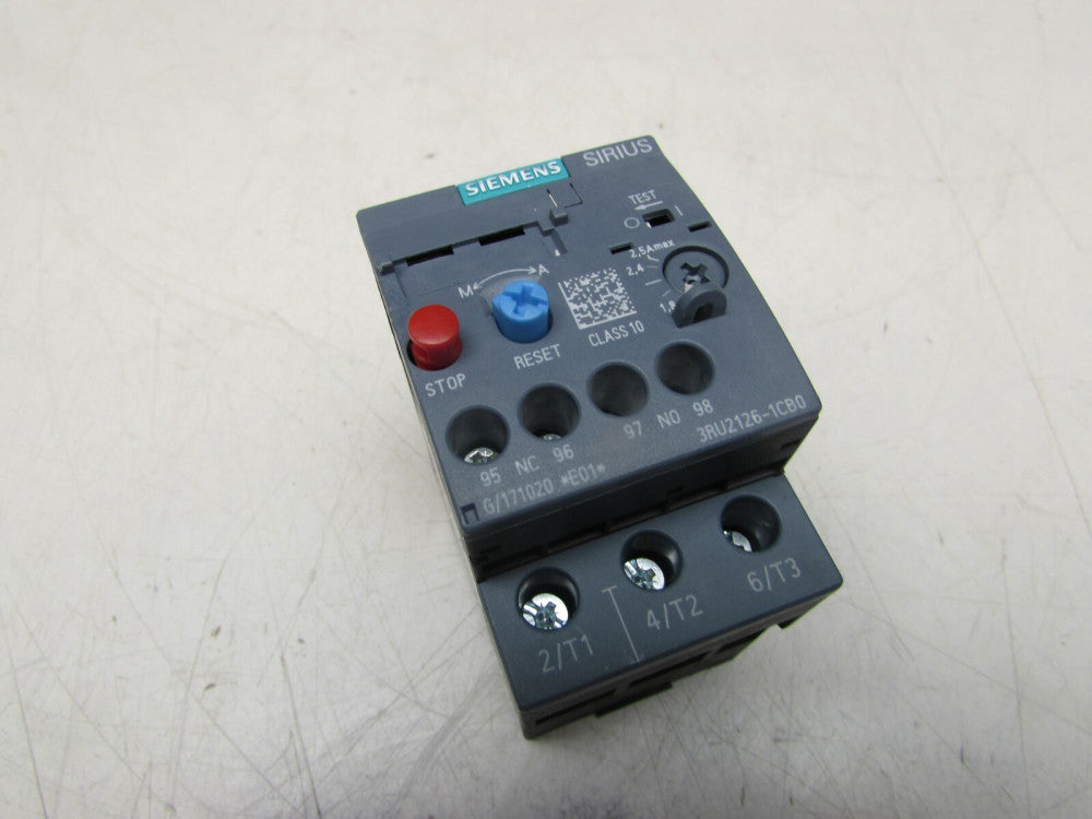 SIEMENS SIRIUS 3RU2126-1CB0 1.8-2.5FLA 600V OVERLOAD MODULE NICE USED TAKEOUT 