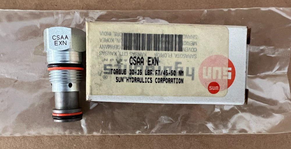SUN HYDRAULICS, CSAA EXN, SHUTTLE VALVE CARTRIDGE, NEW IN BOX! MAKE OFFER!