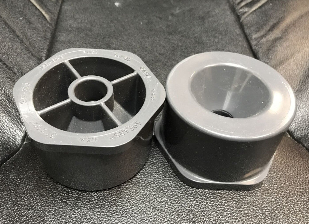 LOT OF 2 SPEARS 837-333 PVC REDUCING BUSHING 3" x 1/2" SCH80