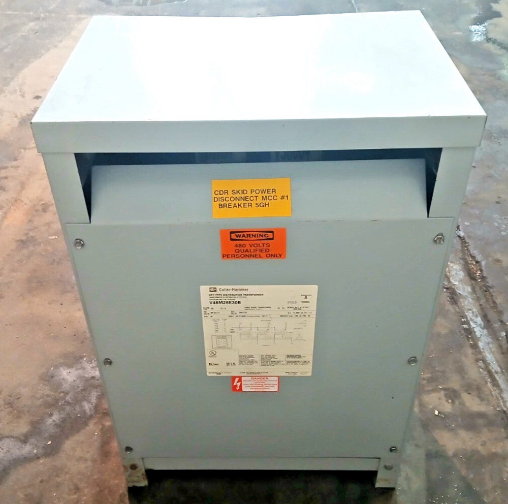 CUTLER-HAMMER DRY TYPE DISTRIBUTION TRANSFORMER V48M28E30B 30 KVA 3 PH 480/120V