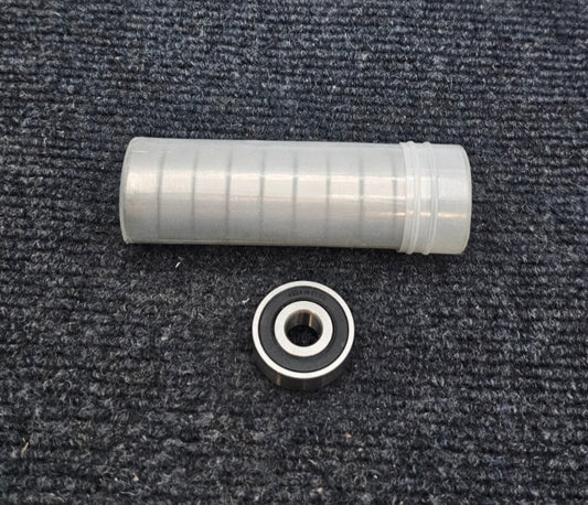 (QTY 10) 1614RS: Rubber Sealed Ball Bearings Black Silver