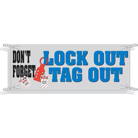 Brady 50904 Safety Banner,42 X 120In,Vinyl,Eng