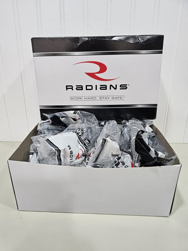 Radians Rad-Sequel Safety Glasses with Clear Lens 12 Pairs Part RS1-10 New