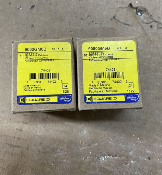 ( 1 )Square D 9080GM6B Terminal Block End barrier, Linergy, Natural Color, Nylon