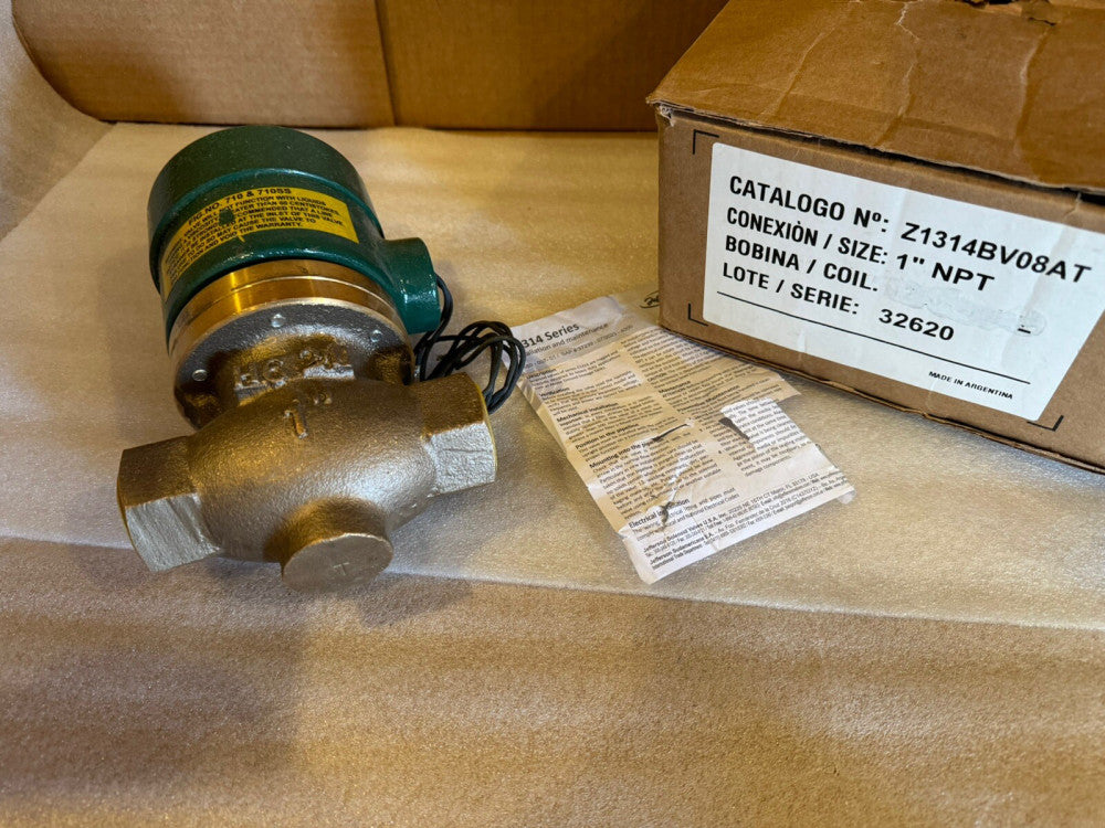 Jefferson 1314 Series 2-Way6 Solenoid Valve Z1314BV08AT  1" Port 24v Hazardous