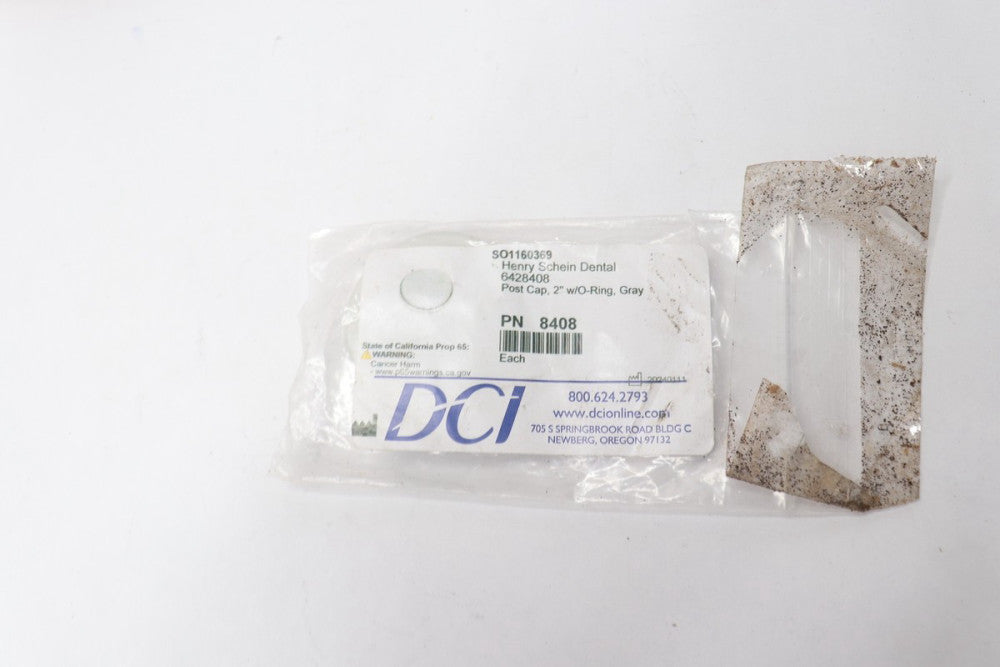 DCI Post Cap Gray 2" w/O-Ring 8408