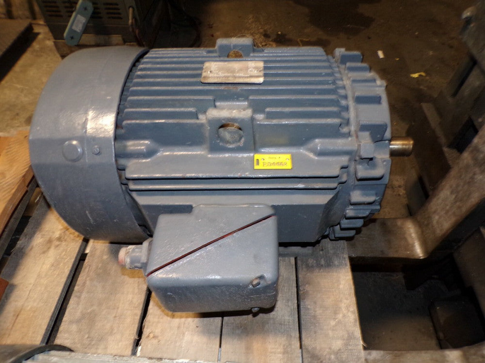 GE 25 HP AC ELECTRIC MOTOR 284TS FRAME 460 VAC 1765 RPM 1-5/8" SHAFT TEFC