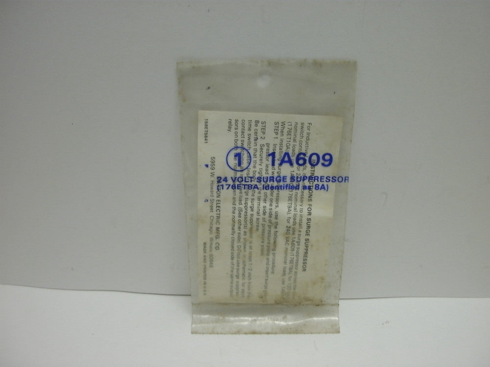 DAYTON 1A609 SURGE SURPRESSOR 24 VOLT 8 AMP 76ET8A IDENTIFIED AS 8A NEW IN BAG