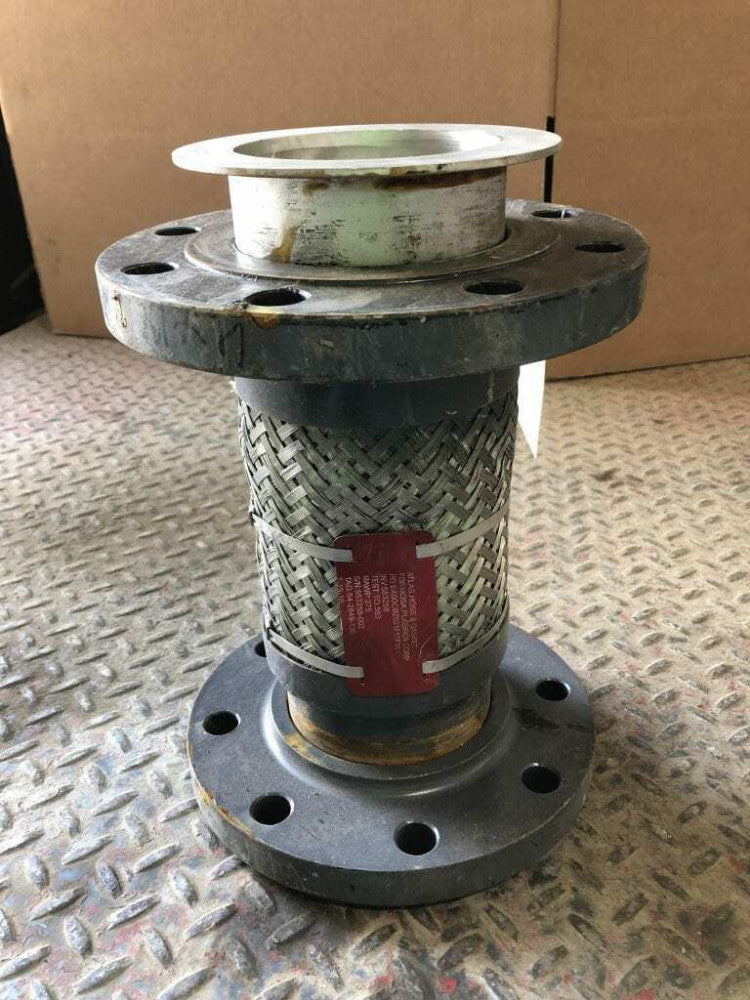 Atlas 4" X 13" Flanged Braided Stainless Steel Flexible Hose 375PSI