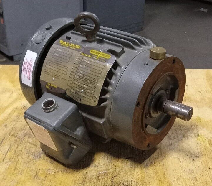 BALDOR 1 HP CORROSION RESISTANT MOTOR 460 VAC 3Ø 1725 RPM 143TC TEFC VCP3581T-4