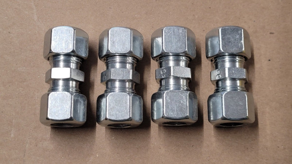 Lot Of 4 Parker G12LCF High Pressure 12mm Tube Fittings