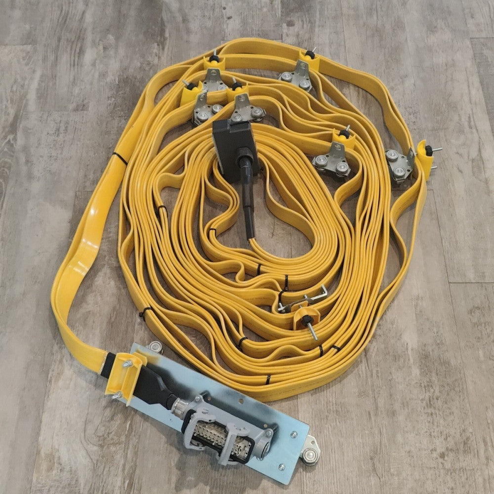 Darka Flat-Flex Festoon ~59' OAL Cable Carrier Travel System Kit 16AWG 600V