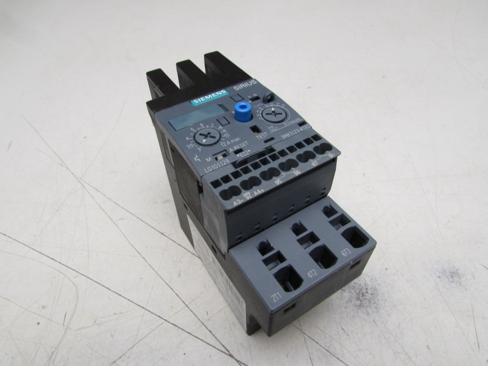 SIEMENS SIRIUS 3RB3123-4NE0 OVERLOAD RELAY 1.25FLA XLNT USED TAKEOUT MAKE OFFER