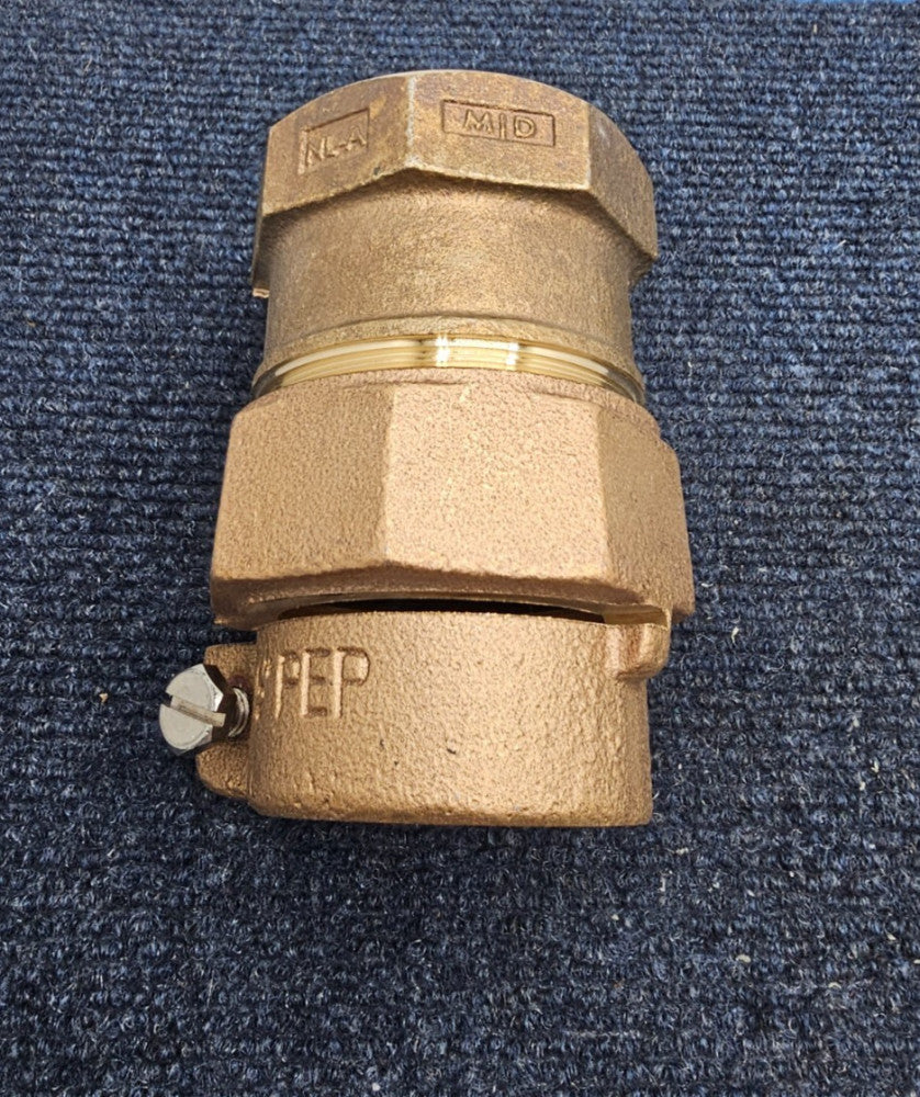 2" Brass Straight Coupling X 2"CTS 1-1/2"PEP