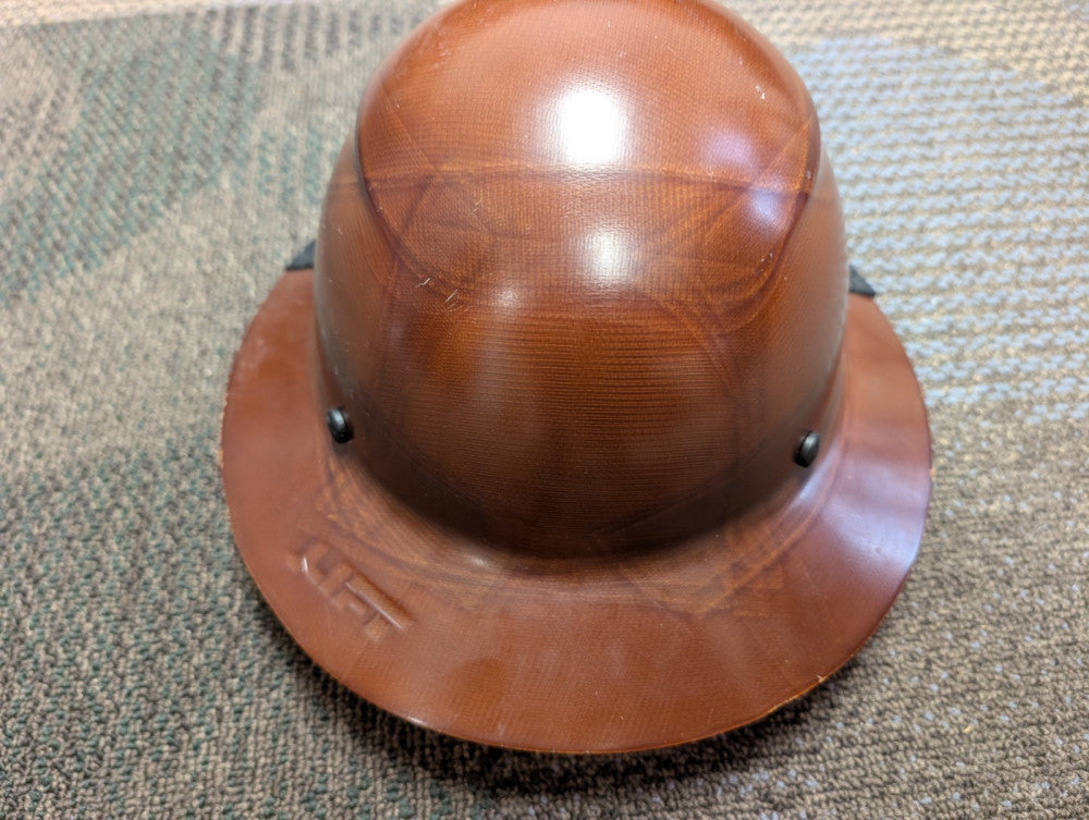 LIFT Safety Fiber Natural Brown Full Brim Hard Hat Size 