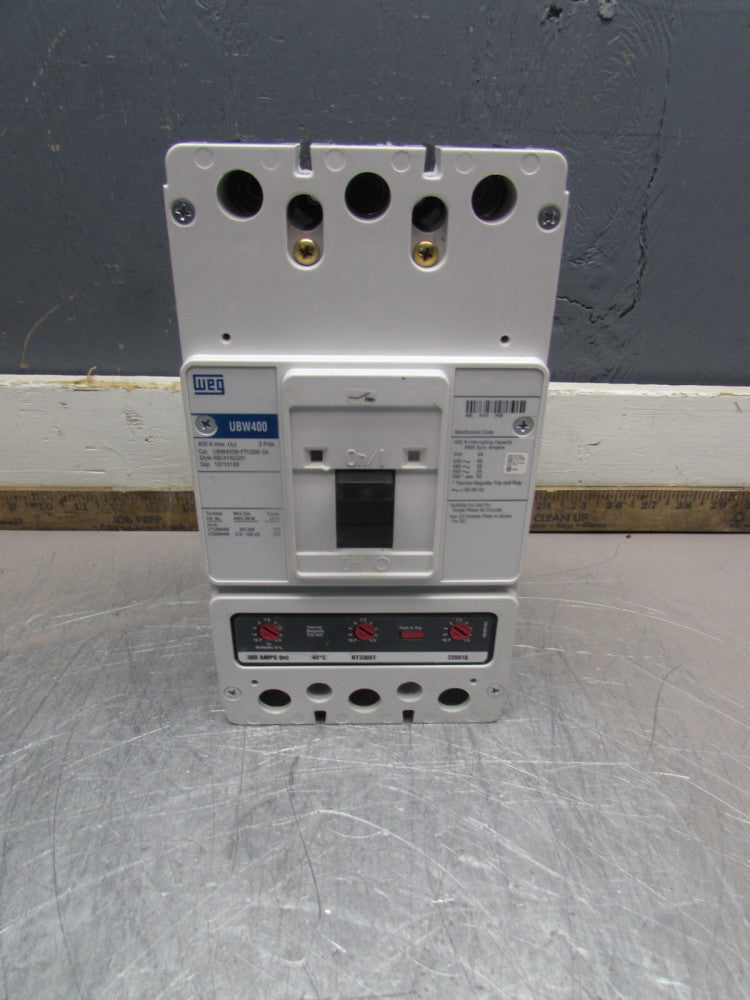 NEW! WEG UB400N-FTU300-3A , CIRCUIT BREAKER, 3P/ 300A/600V, N/NIB! MAKE OFFER!