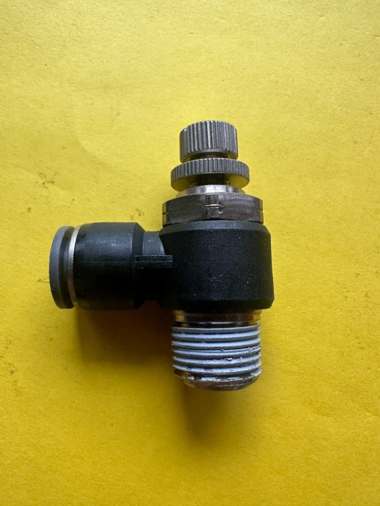 3/8" Tube x 3/8" MNPT Adjustable Flow Controls - (Lot of 1) New - Old Stock