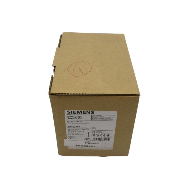 SIEMENS NCX3B080 3VL1108-1KM30-0AA0 480V 80A NSMP