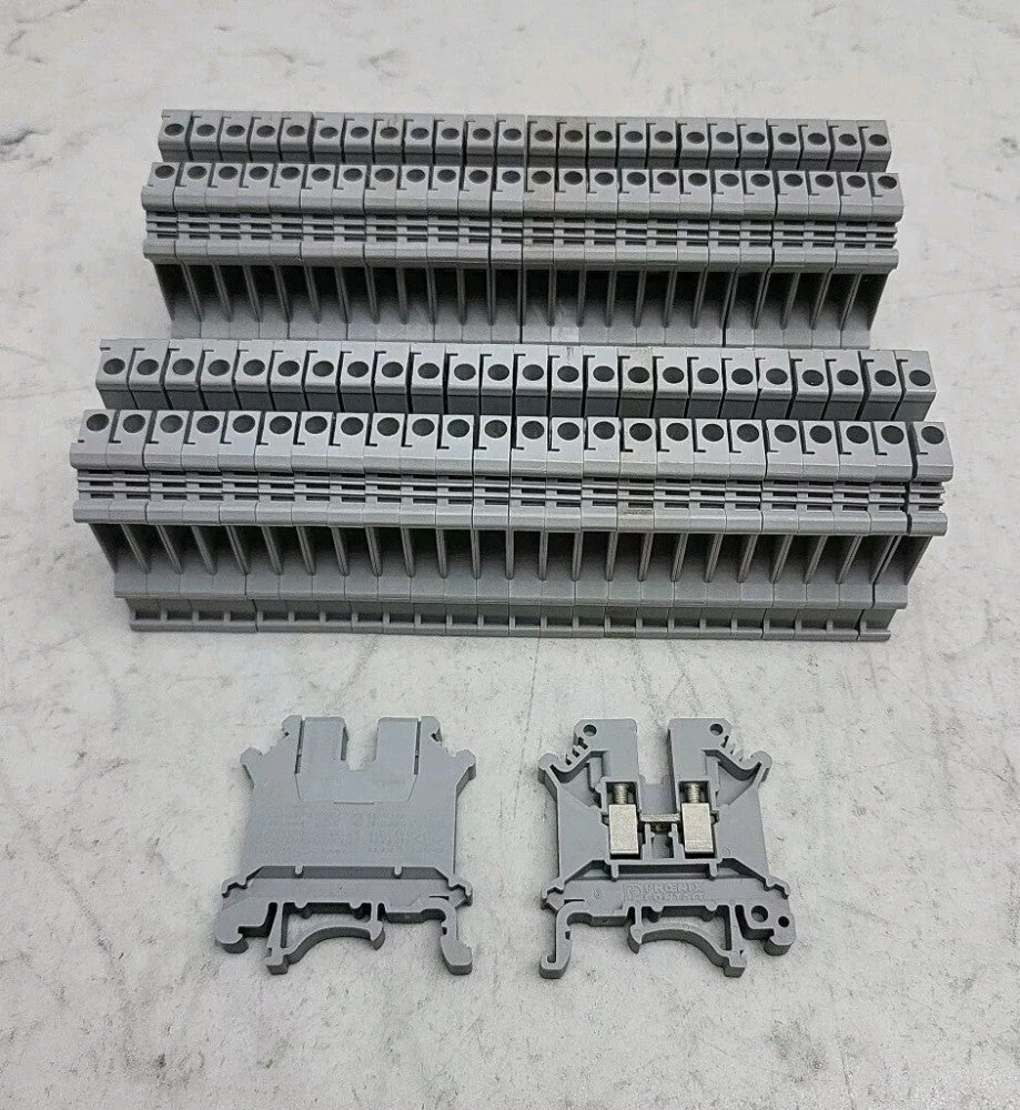 50 Pack Phoenix Contact UK5N Feed Through Terminal Block 3004362 Used