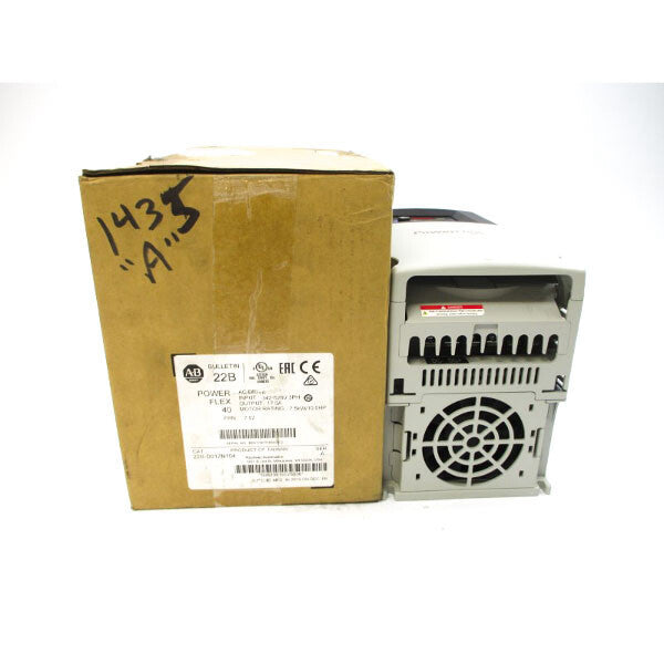 ALLEN BRADLEY 22B-D017N104 SER. A F/W 7.02 380-480VAC 18.4A NSMP