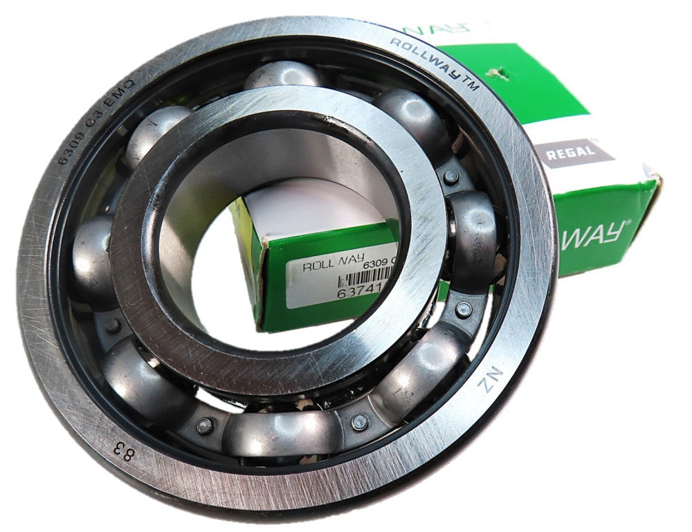 Rollway 6309 C3 EMQ Reagal Rexnord 45x100x25mm Radial Ball Bearing NEW IN BOX