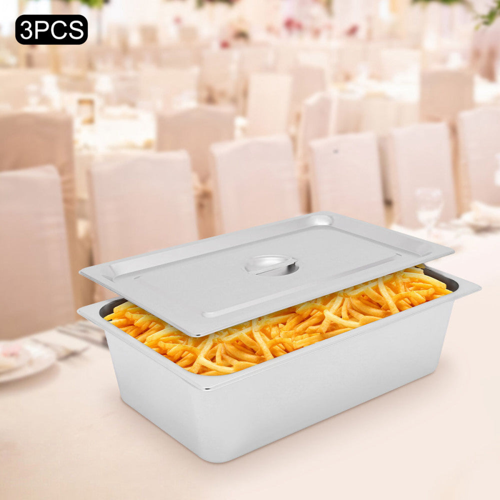 Commercial Cookwares Stainless Steel Steam Table Pans For Hotel Food Buffet US